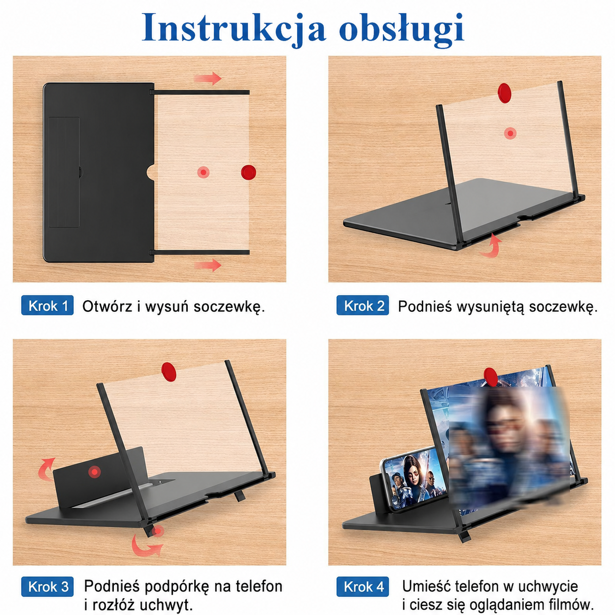 Przenośny wzmacniacz ekranu 3D - Twoje domowe kino